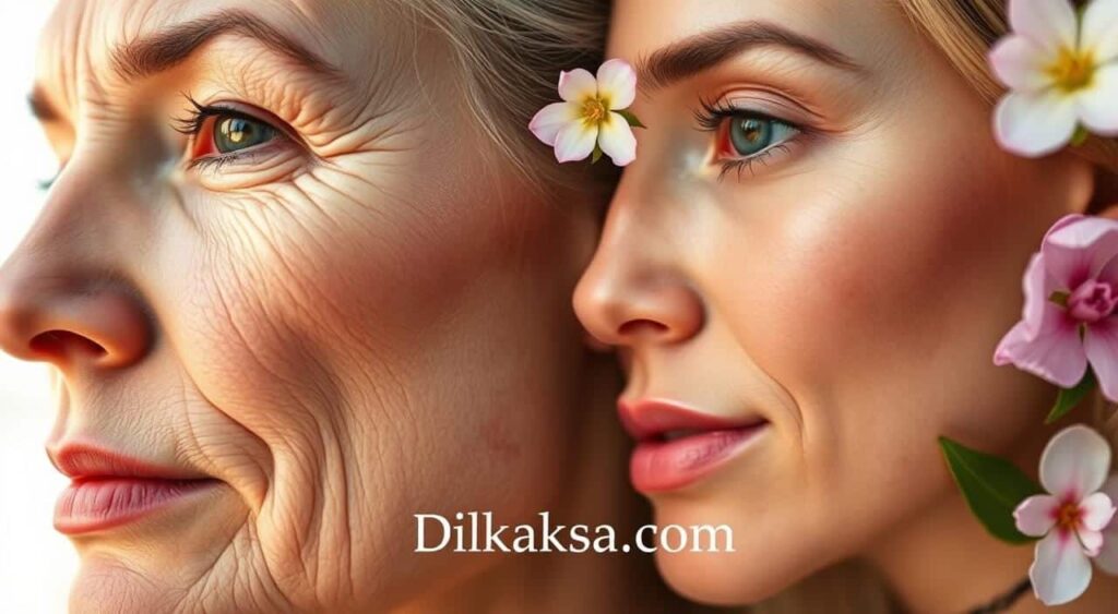 تأثير الشيخوخة على البشرة