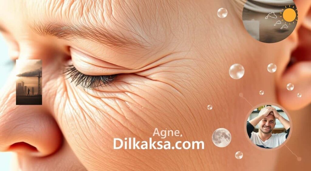 عوامل ظهور علامات الشيخوخة والتأثيرات البيئية على البشرة