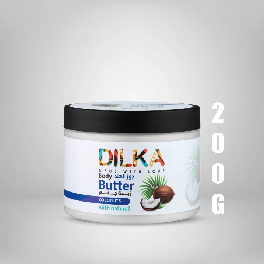 زبدة جوز الهند الطبيعية للجسم والشعر 2 زبدة للجسم بجوز الهند